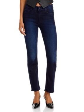 MOTHER The Dazzler Mid Rise Ankle Straight Jeans in Now or Never- 30